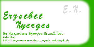 erzsebet nyerges business card